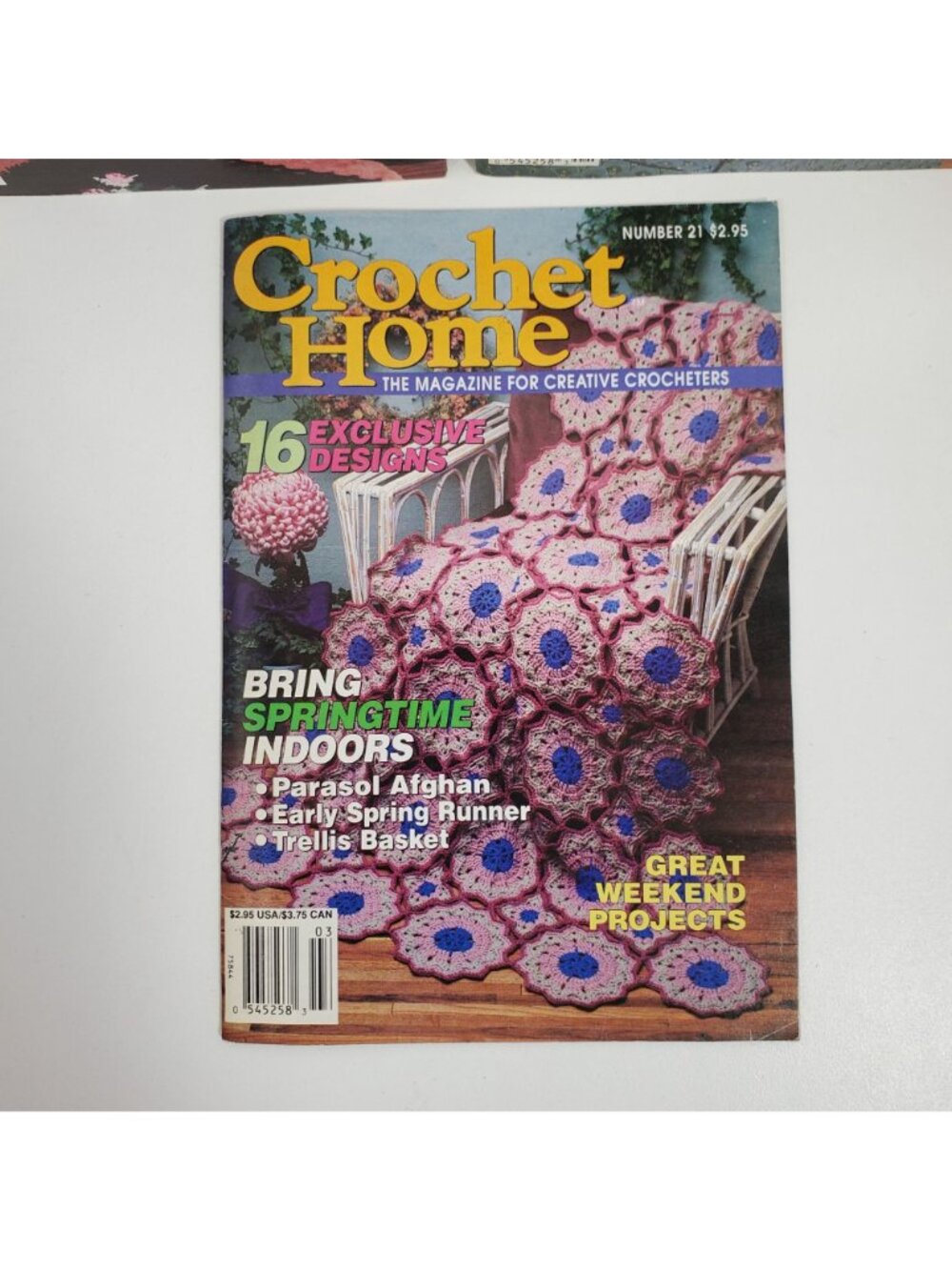 Crochet Home Magazine Issues 19 20 21 Creative Patterns 1990 1991 - Picture 4 of 8